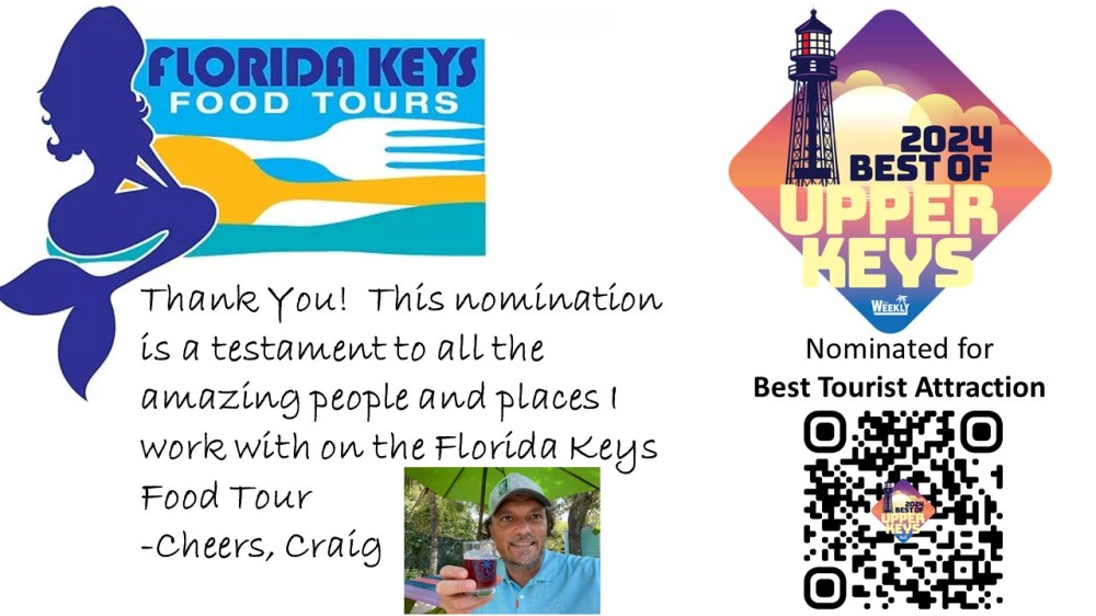 thank you to my partners of the nomination to upper keys weekly best of - best tourist attraction